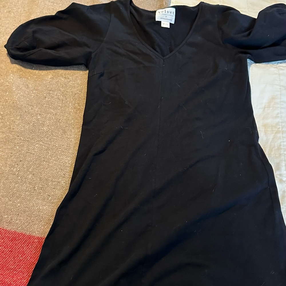 Velvet for Anthropologie Black Dress
